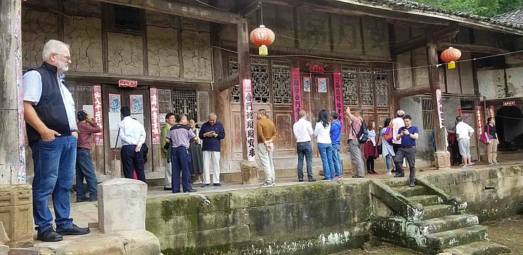Das Anwesen der Familie Wang stammt aus der Qing Dynastie