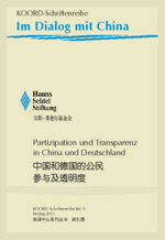 Partizipation und Transparenz in China und Deutschland